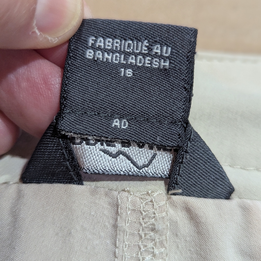 Eddie Bauer Cream Tan Travex Skort Size 16 Travel Comfort GUC - Picture 8 of 14